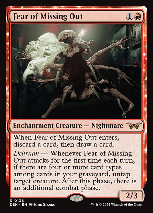 Fear of Missing Out - Duskmourn: House of Horror Rare Card
