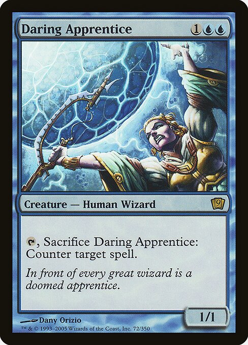 Daring Apprentice - Ninth Edition Rare Card
