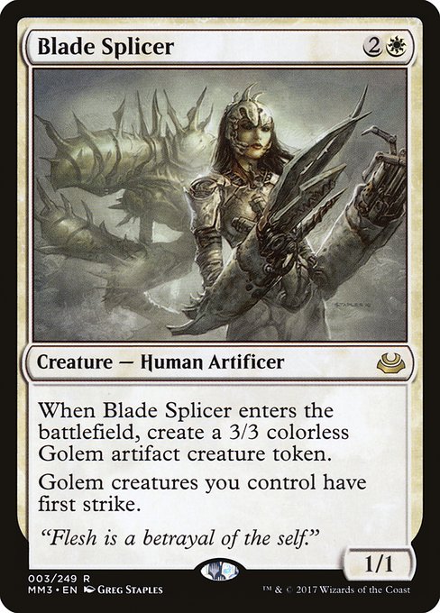 Blade Splicer - Modern Masters 2017 Rare Card