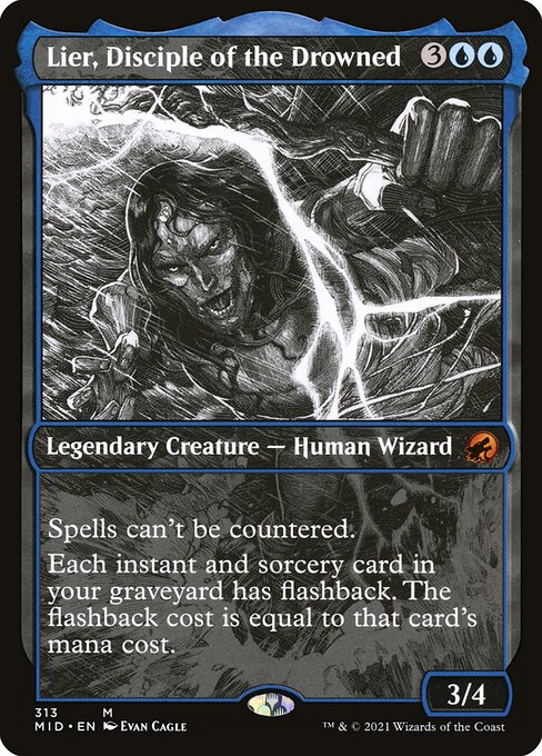 Lier, Disciple of the Drowned - Innistrad: Midnight Hunt Mythic Card