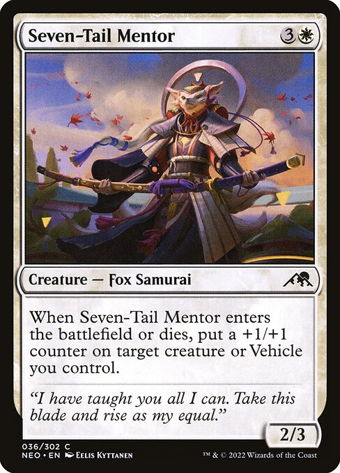 Seven-Tail Mentor - Kamigawa: Neon Dynasty Common Card
