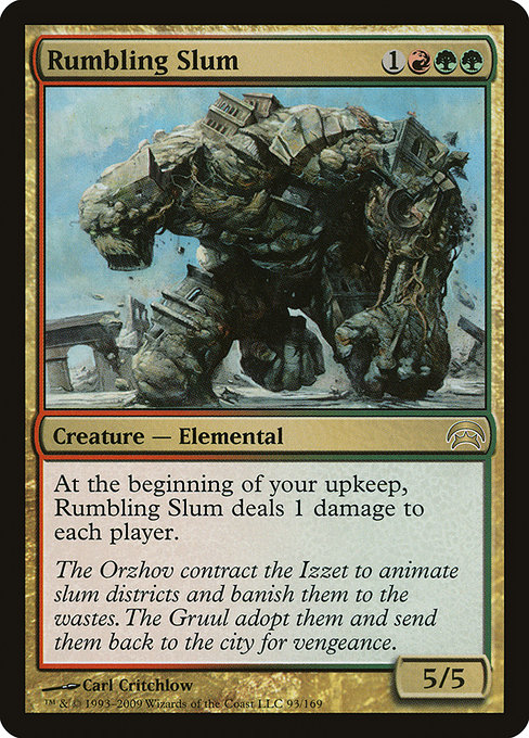 Rumbling Slum - Planechase Rare Card