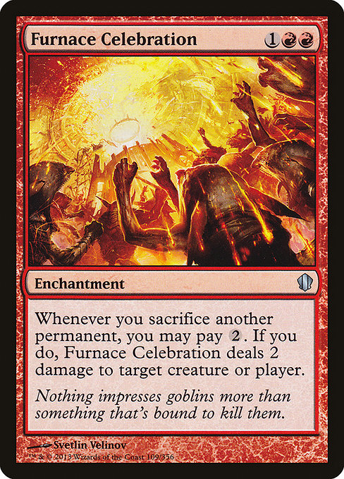 Furnace Celebration - Commander 2013 Uncommon Card