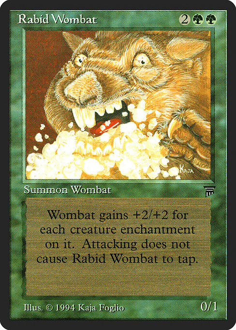 Rabid Wombat - Legends Uncommon Card