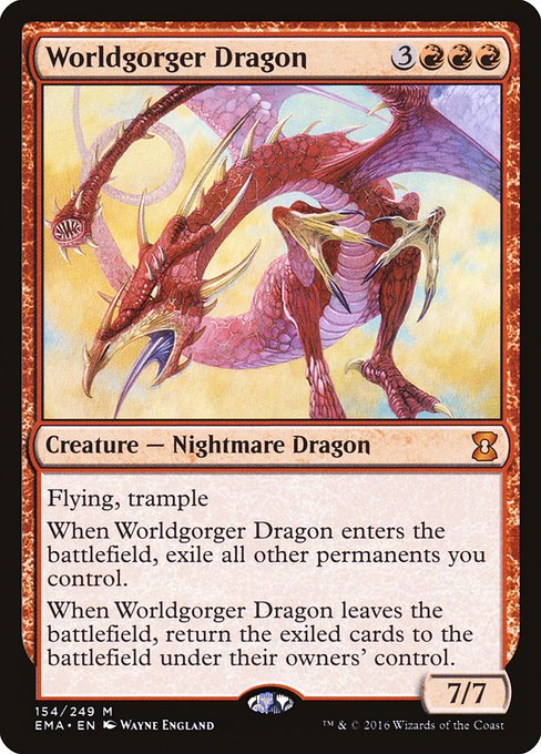 Worldgorger Dragon - Eternal Masters Mythic Card