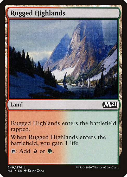 Rugged Highlands - Core Set 2021 Common Card