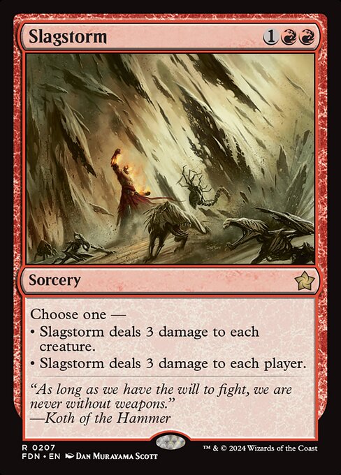 Slagstorm - Foundations Rare Card