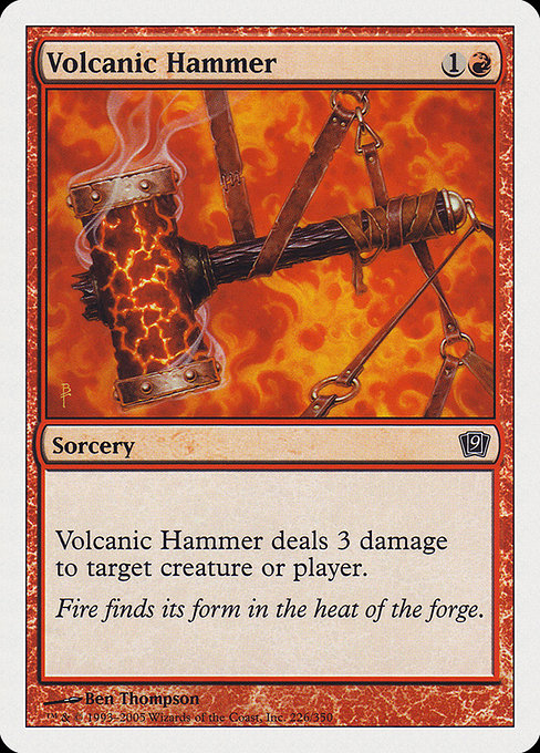 Volcanic Hammer - Ninth Edition Common Card