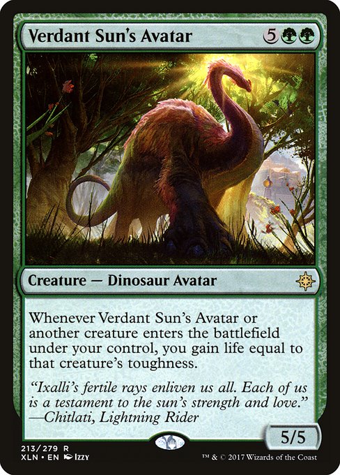 Verdant Sun's Avatar - Ixalan Rare Card