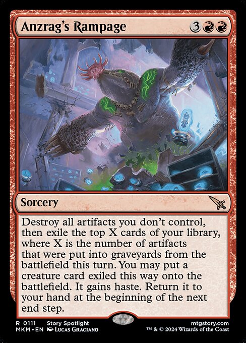 Anzrag's Rampage - Murders at Karlov Manor Rare Card