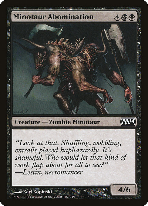 Minotaur Abomination - Magic 2014 Common Card