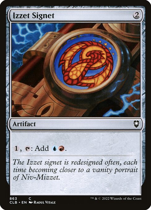 Izzet Signet - Commander Legends: Battle for Baldur's Gate Common Card