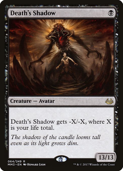 Death's Shadow - Modern Masters 2017 Rare Card