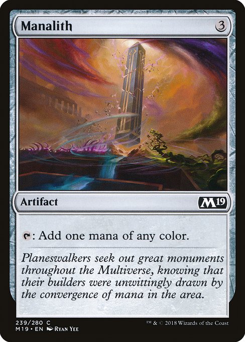 Manalith - Core Set 2019 Common Card