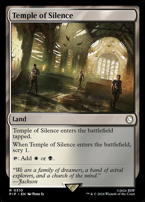 Temple of Silence - Fallout Rare Card