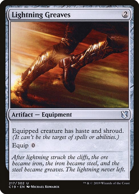 Lightning Greaves - Commander 2019 Uncommon Card