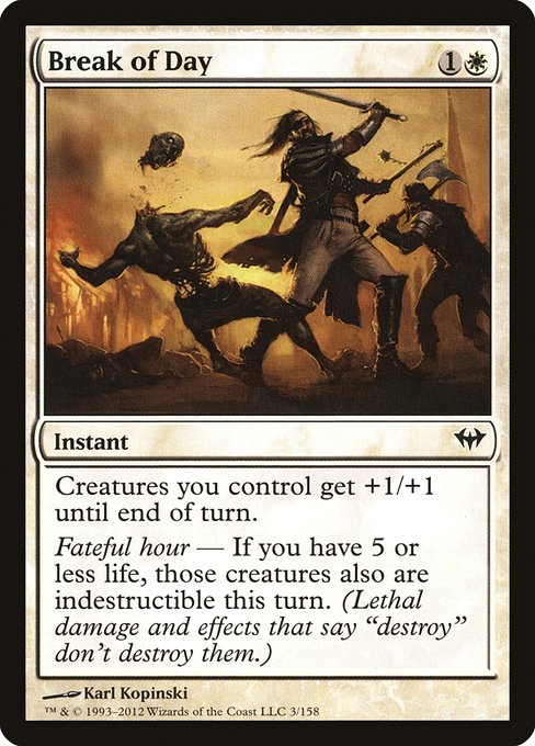 Break of Day - Dark Ascension Common Card