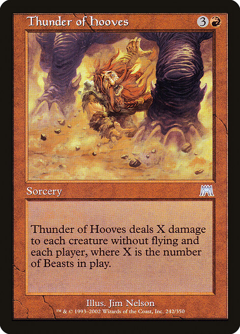 Thunder of Hooves - Onslaught Uncommon Card