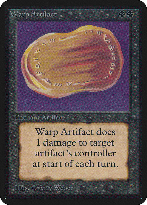 Warp Artifact - Limited Edition Alpha Rare Card