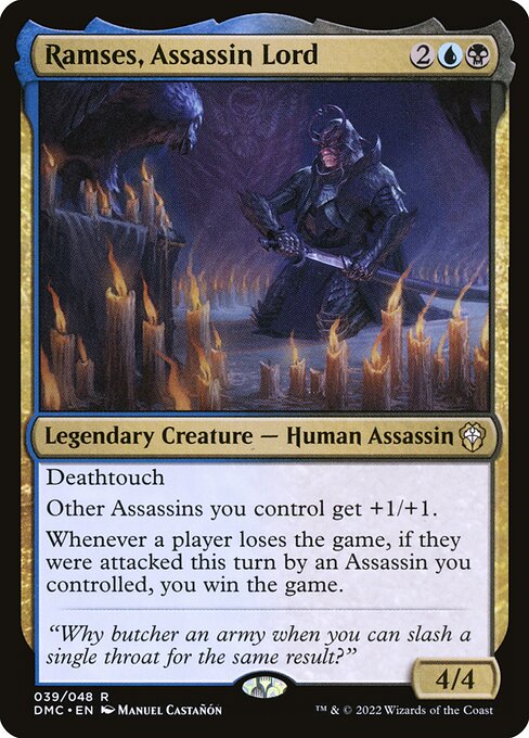 Ramses, Assassin Lord - Dominaria United Commander Rare Card