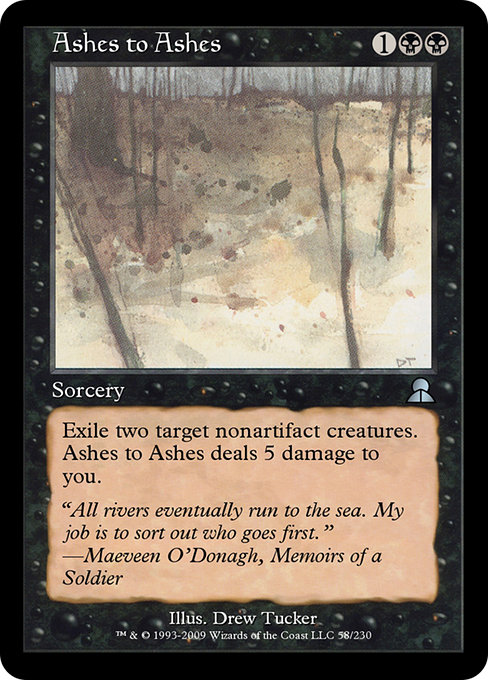 Ashes to Ashes - Masters Edition III Uncommon Card