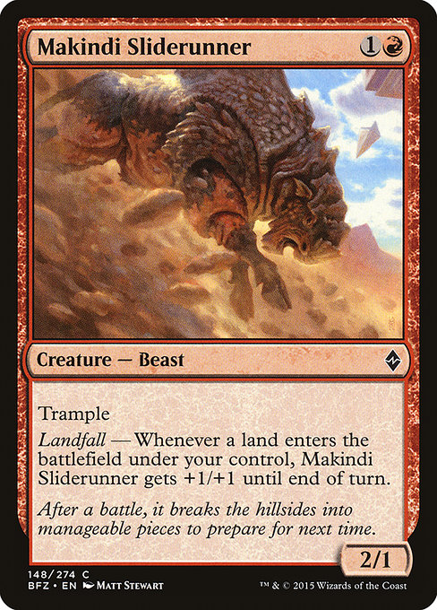 Makindi Sliderunner - Battle for Zendikar Common Card