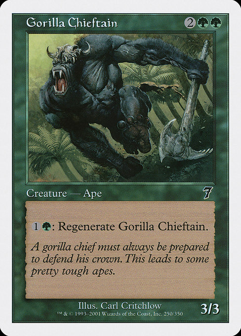 Gorilla Chieftain - Seventh Edition Common Card