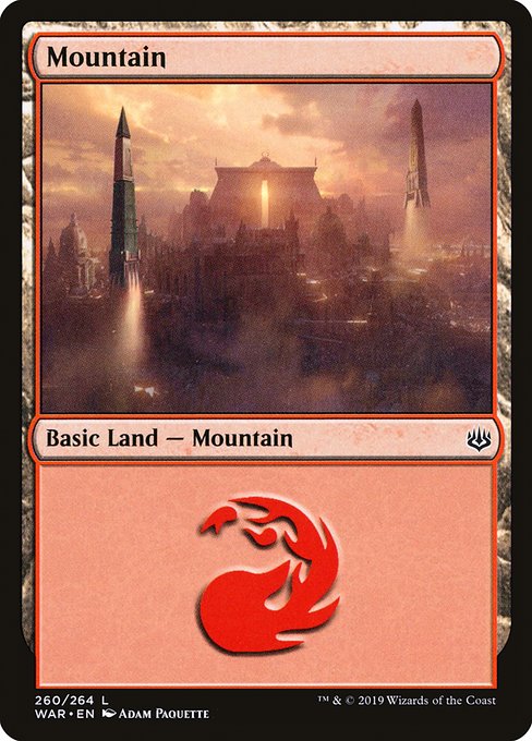 Mountain - War of the Spark Common Card