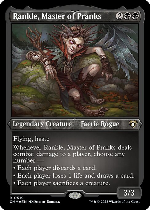 Rankle, Master of Pranks - Commander Masters Rare Card