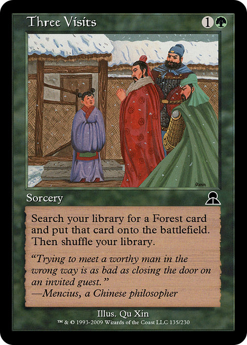 Three Visits - Masters Edition III Common Card