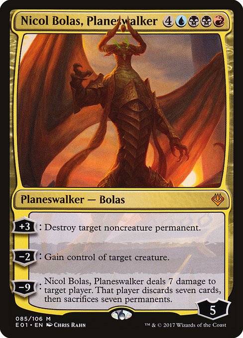 Nicol Bolas, Planeswalker - Archenemy: Nicol Bolas Mythic Card