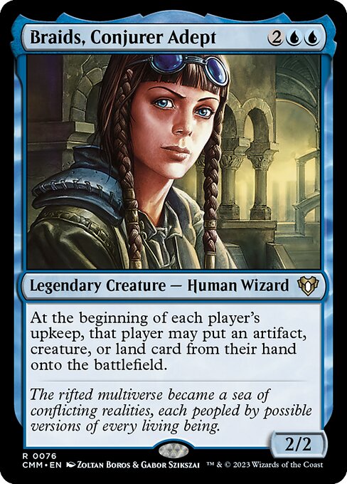 Braids, Conjurer Adept - Commander Masters Rare Card