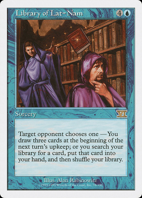 Library of Lat-Nam - Classic Sixth Edition Rare Card