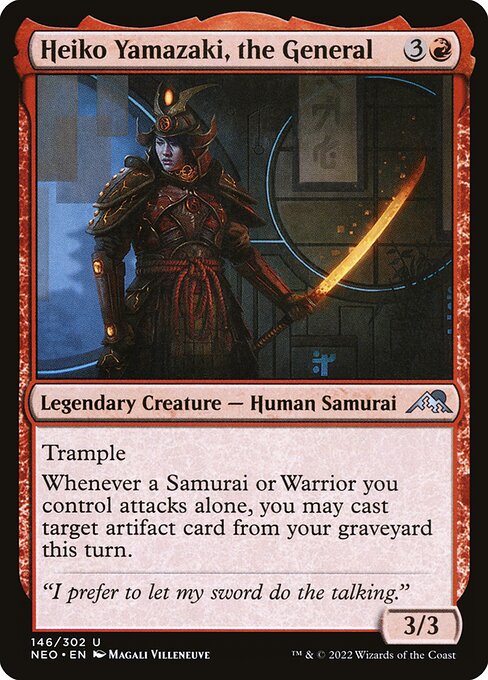 Heiko Yamazaki, the General - Kamigawa: Neon Dynasty Uncommon Card