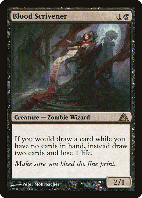 Blood Scrivener - Dragon's Maze Rare Card