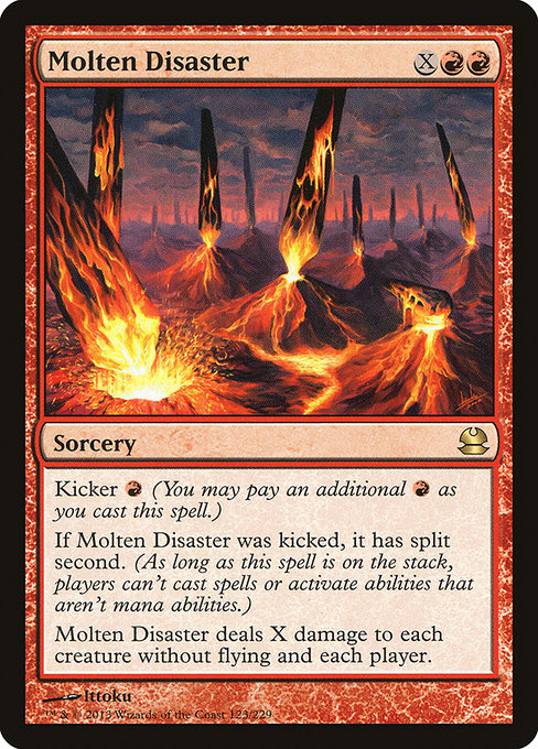 Molten Disaster - Modern Masters Rare Card