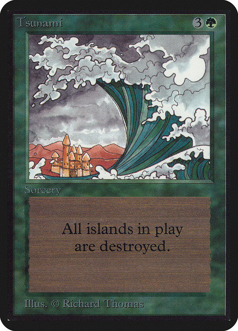 Tsunami - Limited Edition Alpha Uncommon Card