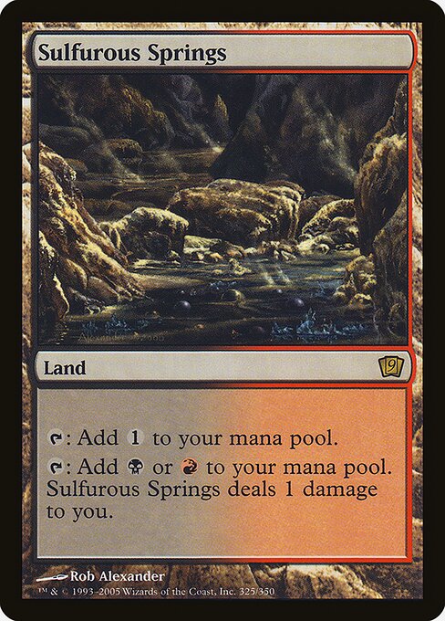 Sulfurous Springs - Ninth Edition Rare Card