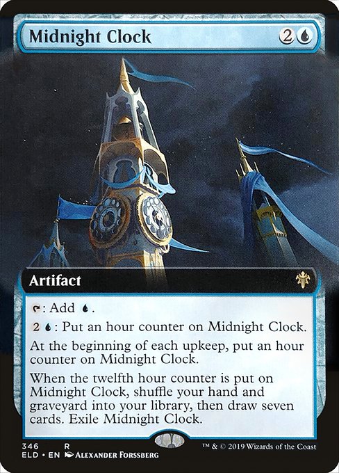 Midnight Clock - Throne of Eldraine Rare Card