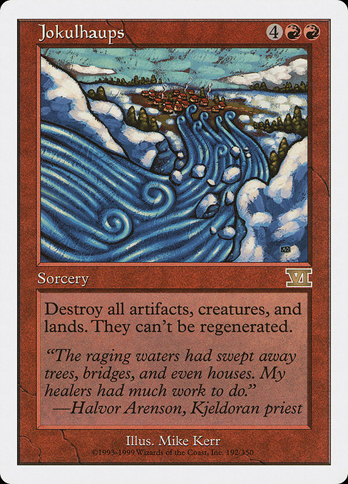 Jokulhaups - Classic Sixth Edition Rare Card