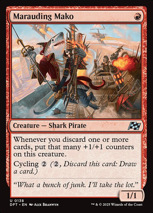 Marauding Mako - Aetherdrift Uncommon Card