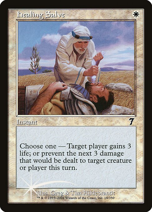 Healing Salve - Seventh Edition Common Card