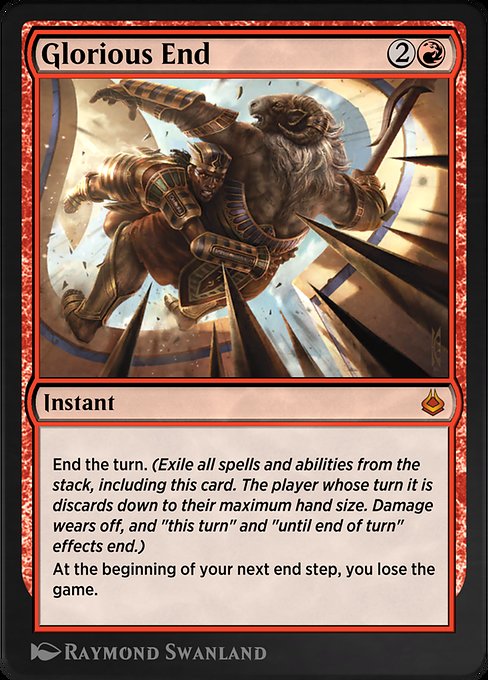 Glorious End - Amonkhet Remastered Mythic Card