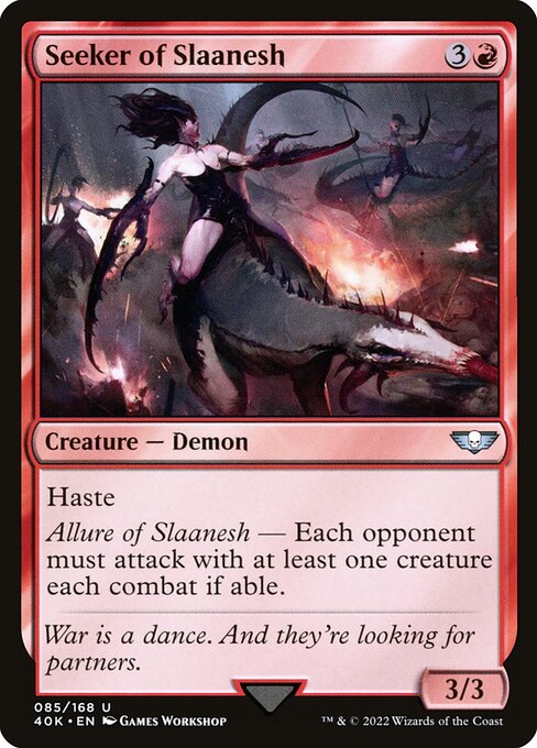 Seeker of Slaanesh - Warhammer 40,000 Commander Uncommon Card