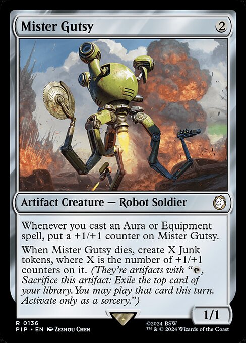 Mister Gutsy - Fallout Rare Card