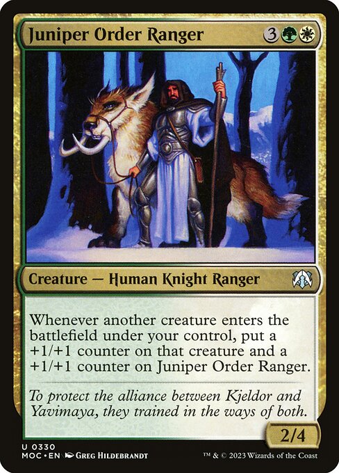 Juniper Order Ranger - March of the Machine Commander Uncommon Card