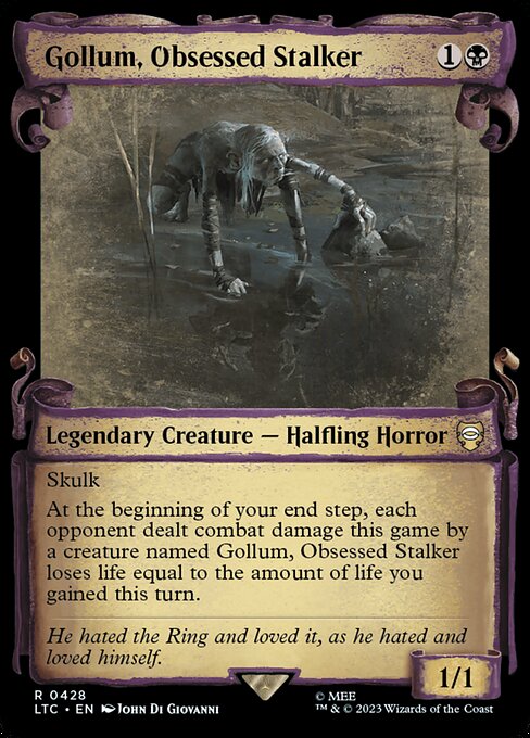 Gollum, Obsessed Stalker - Tales of Middle-earth Commander Rare Card