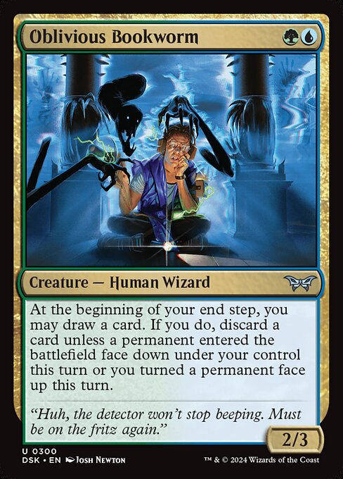 Oblivious Bookworm - Duskmourn: House of Horror Uncommon Card
