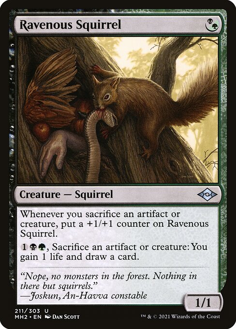 Ravenous Squirrel - Modern Horizons 2 Uncommon Card