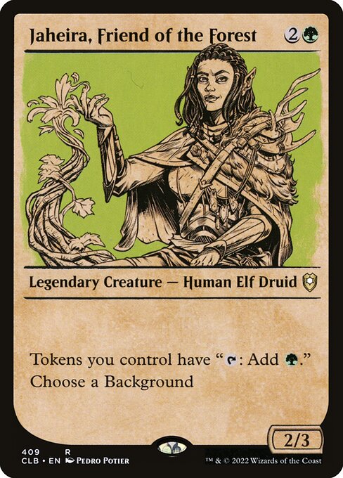 Jaheira, Friend of the Forest - Commander Legends: Battle for Baldur's Gate Rare Card